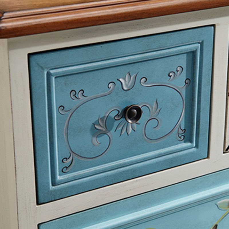 Kust opbergkist massief houten dressoir met 8/10/12 laden