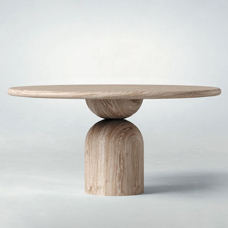 Solid Wood Simplicity Dining Table Round Fixed Table for Dining Room Clearhalo ' dining_table' 'Dining Tables & Seating' 'Dining Tables' 'furn' 'furn_dining_table' 'Furniture' 'furniture_dining_table' 'Kitchen & Dining Furniture' 'kitchen&dining_furn' 'kitchen' 'kitchen_dining_table' 1200x1200_b5391531-9b9b-4432-9951-400397bf84b4