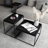 Tavolino moderno in legno tavolino rettangolare a forma di cocktail pieghevole