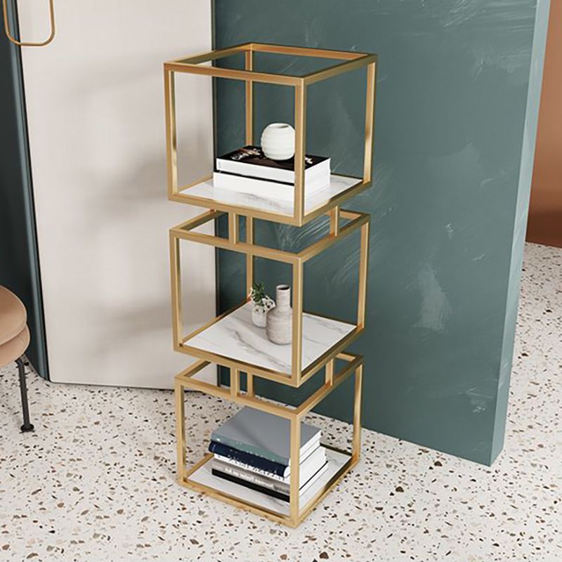 Industrial Metal Open Back Bookshelf Vertical Bookshelf for Living Room Clearhalo 'Bookcases' 'furn' 'furn_bookcases' 'Furniture' 'furniture_bookcases' 'kitchen' 'kitchen_bookcases' 'Living Room Furniture' 'Office Furniture' 1200x1200_b5398020-f888-4d3c-9c71-9ad138655b8a