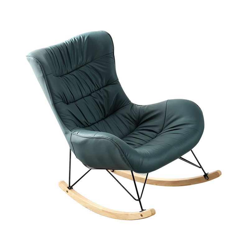 Modern Indoor Sofa Rocking Chair Nursery Rocking Chair with Ottoman Clearhalo 'Chairs & Seating' 'furn' 'furn_rocking_chairs' 'Furniture' 'Living Room Furniture' 'Rocking Chairs' 'rocking_chairs' 1200x1200_b53980b6-e135-420f-be3f-e2b4d793b43a