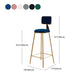 Glam Round Counter Bar Stool Upholstered Backrest Bar Stool with Footrest Clearhalo 'Bar Furniture' 'Bar Stools' 'bar_stools' 'furn' 'furn_bar_stools' 'furniture_bar_stools' 'Kitchen & Dining Furniture' 'kitchen&dining_furn' 'kitchen' 'kitchen_furn' Furniture' 1200x1200_b53a8d78-4b13-48ea-af4f-9f306fdd5f2f