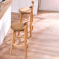 Contemporary Beech Home Barstool Matte Finish Upholstered Bar Stools Clearhalo 'Bar Furniture' 'Bar Stools' 'bar_stools' 'furn' 'furn_bar_stools' 'Furniture' 'Kitchen & Dining Furniture' 1200x1200_b53d38a4-02a8-4ba4-b32b-b064dbaa5ce5