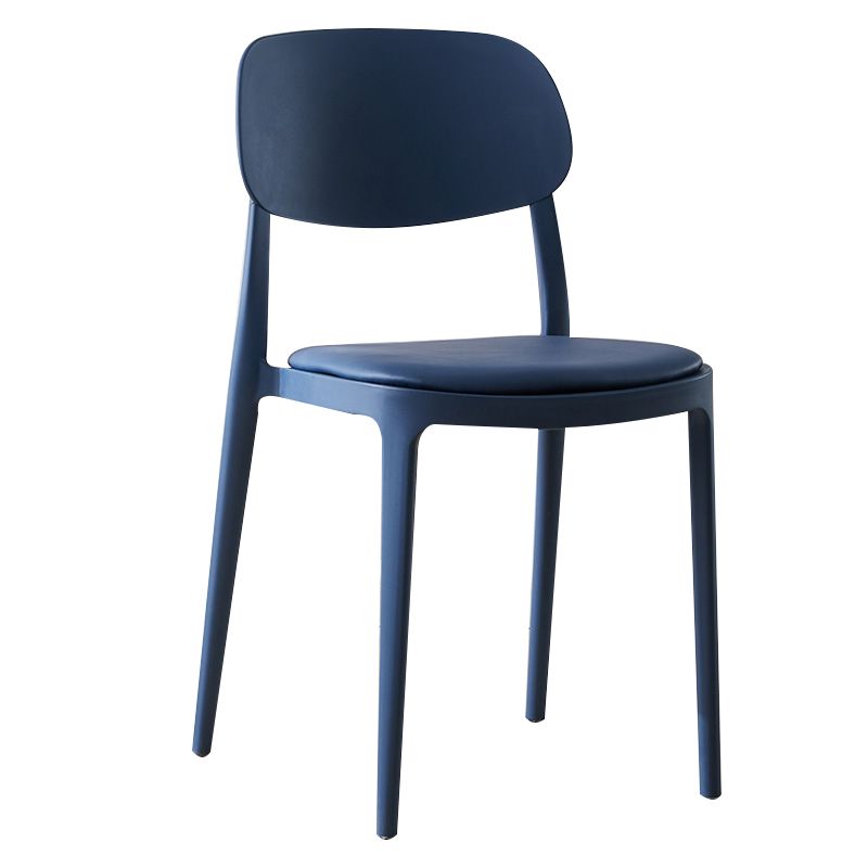 Plastic Scandinavian Living Room Side Chair Matte Finish Open Back Dining Chair Clearhalo ' kitchen&dining_furn' 'Dining Chairs' 'Dining Tables & Seating' 'dining_chair' 'furn' 'furn_dining_chair' 'Furniture' 'furniture_dining_chair' 'Kitchen & Dining Furniture' 'kitchen' 1200x1200_b53d54d2-ee73-4a1d-bf7b-a294ba4db2ff
