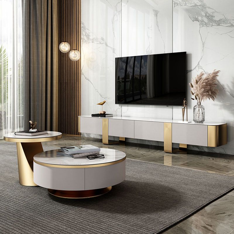 15.75"W TV Stand Glam Style Enclosed Storage TV Console with 4 Drawers Clearhalo 'furn' 'furn_tv_stands_entertainment_centers' 'Furniture' 'Living Room Furniture' 'TV Stands & Entertainment Centers' 'TV Stands & Media Storage Furniture' 'tv_stands_entertainment_centers' 1200x1200_b53ecd4f-8c9d-4756-8153-a8d0e69b41fd