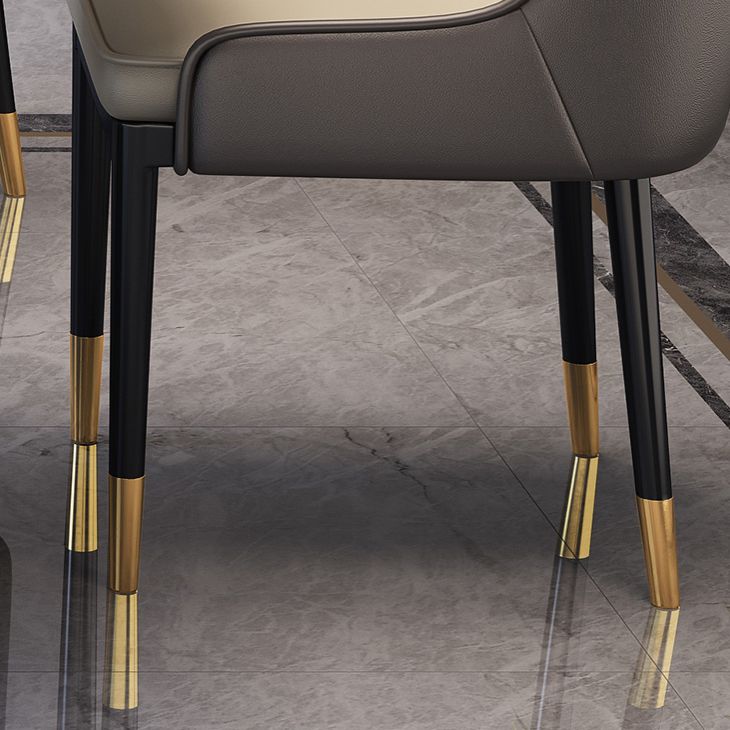 Contemporary Sintered Stone Top Dinette Set with Round Table Dining Room Set for Dining Room Clearhalo 'Dining Room Sets' 'Dining Tables & Seating' 'dining_room_set' 'furn' 'furn_dining_room_set' 'Furniture' 'furniture_dining_room_set' 'Kitchen & Dining Furniture' 'kitchen&dining_furn' 'kitchen' 1200x1200_b53f12d7-e008-4232-a9a4-4bbabe53a4dc