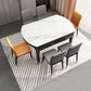 Sintered Stone Extendable Round Table for Restaurant Modern Dining Table with 4 Legs Clearhalo ' dining_table' 'Dining Tables & Seating' 'Dining Tables' 'furn' 'furn_dining_table' 'Furniture' 'furniture_dining_table' 'Kitchen & Dining Furniture' 'kitchen&dining_furn' 'kitchen' 'kitchen_dining_table' 1200x1200_b5411ceb-d4ff-4a9f-9070-73dea14a7fdb
