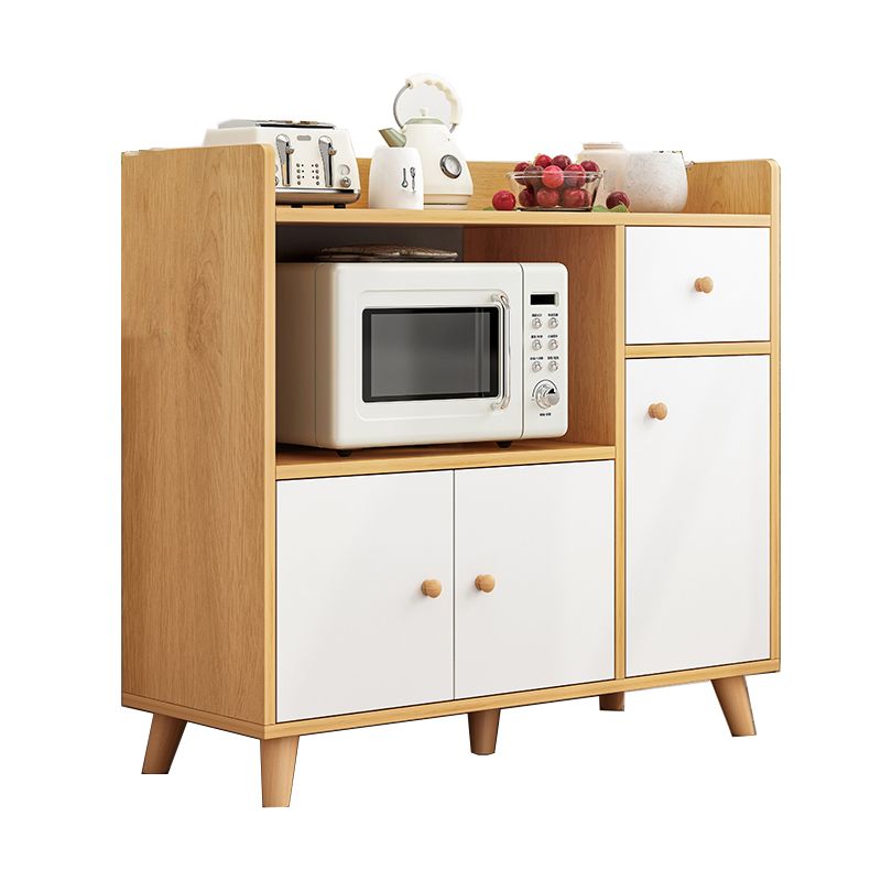 Modern 33" Height Cupboard Artificial Wood Frame Kitchen Sideboard for Dining Room Clearhalo 'buffet_sideboard' 'Buffets & Sideboards' 'furn' 'furn_buffet_sideboard' 'Furniture' 'Kitchen & Dining Furniture' 1200x1200_b542758a-d587-4ed3-a7ab-ce33032b50be