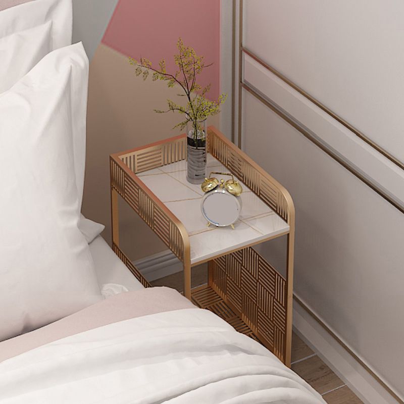 19,69 "Grand Stone / Fer Standtand Contemporain 1 - Stand de nuit d'étagère