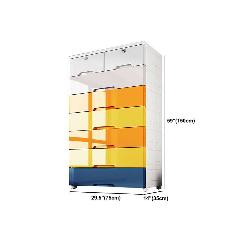Kleiderschrank im zeitgenössischen Stil Kunststoff Schlafzimmer Kleiderschrank mit Schubladen