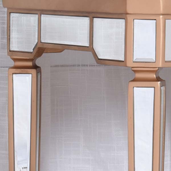 Modern de 25.6 "de altura 4 patas Mesa de vidrio cuadrada Top de vidrio superior