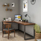 Industrial Style Office Desk Brown Home L-Shape Wooden Writing Desk Clearhalo 'furn' 'furn_office_desk' 'Furniture' 'furniture_office_desk' 'Office Desks' 'Office Furniture' 'office_desk' 1200x1200_b546f118-aebb-49d1-9e66-633b95d19621