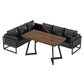 Industrial Dining Table Pine Solid Wood Table with Black Base for Home Kitchen Dinner Clearhalo ' dining_table' 'Dining Tables & Seating' 'Dining Tables' 'furn' 'furn_dining_table' 'Furniture' 'furniture_dining_table' 'Kitchen & Dining Furniture' 'kitchen&dining_furn' 'kitchen' 'kitchen_dining_table' 1200x1200_b5474397-5831-47a4-bf35-8a2255bc839c