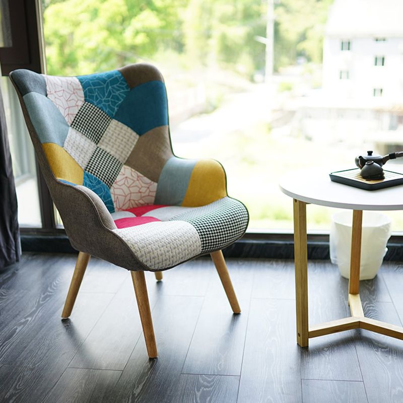 Ergonomic Contemporary Rocking Accent Chair with Seat Cushion Rocker Chair Wingback Clearhalo 'Chairs & Seating' 'furn' 'furn_rocking_chairs' 'Furniture' 'Living Room Furniture' 'Rocking Chairs' 'rocking_chairs' 1200x1200_b54872f6-1a17-4f66-bfbb-cc0b4168ea34