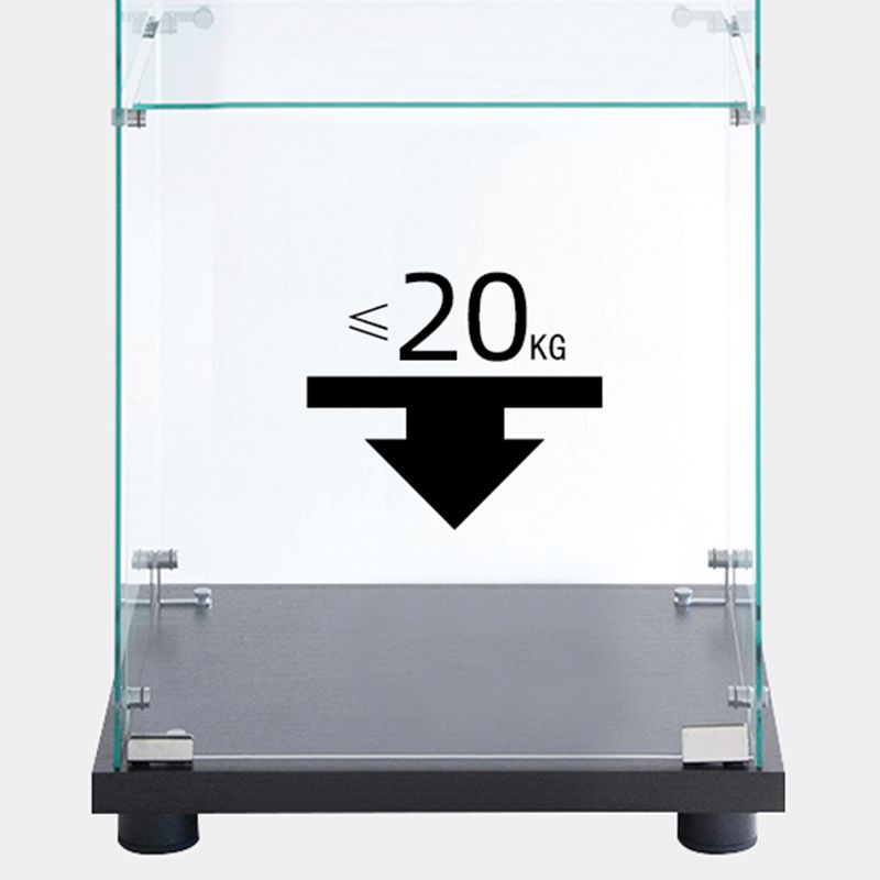 Modern Glass Cabinet Multi-shelf Display Buffet Cabinet with Door for Living Room Clearhalo 'Display & China Cabinets' 'display_china_cabinets' 'furn' 'furn_display_china_cabinets' 'Furniture' 'Kitchen & Dining Furniture' 1200x1200_b5490a48-111c-43ab-8aaa-1088b9bf6c15