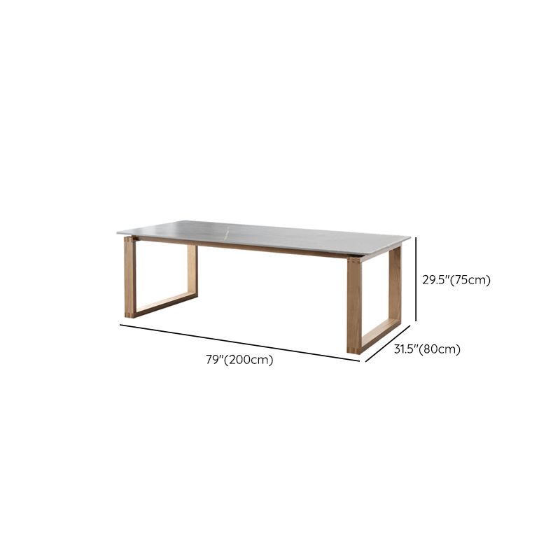 Rectangle Stone Top Office Desk Modern Style Solid Wood Writing Desk for Office Clearhalo 'furn' 'furn_office_desk' 'Furniture' 'Office Desks' 'Office Furniture' 'office_desk' 1200x1200_b549a2da-95bd-4293-b183-f9909375fd0d