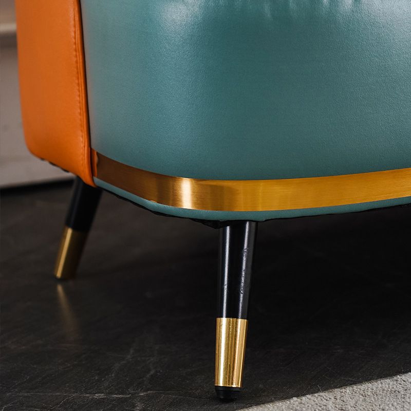 Faux Leather Modern Recessed Arm Sofa Standard Sofa for Living Room, Apartment Clearhalo 'furn' 'furn_sofas' 'Furniture' 'furniture_sofas' 'Living Room Furniture' 'Sofa' 'sofas' 1200x1200_b549cb48-df19-44a1-98ea-e4aa2d2d1f45