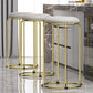 Glam Round Seat Counter Stool Faux Leather and Fabric Backless Counter Chair Clearhalo 'Bar Furniture' 'Bar Stools' 'bar_stools' 'furn' 'furn_bar_stools' 'Furniture' 'Kitchen & Dining Furniture' 1200x1200_b54a86d4-39d0-406d-a554-976342deb577
