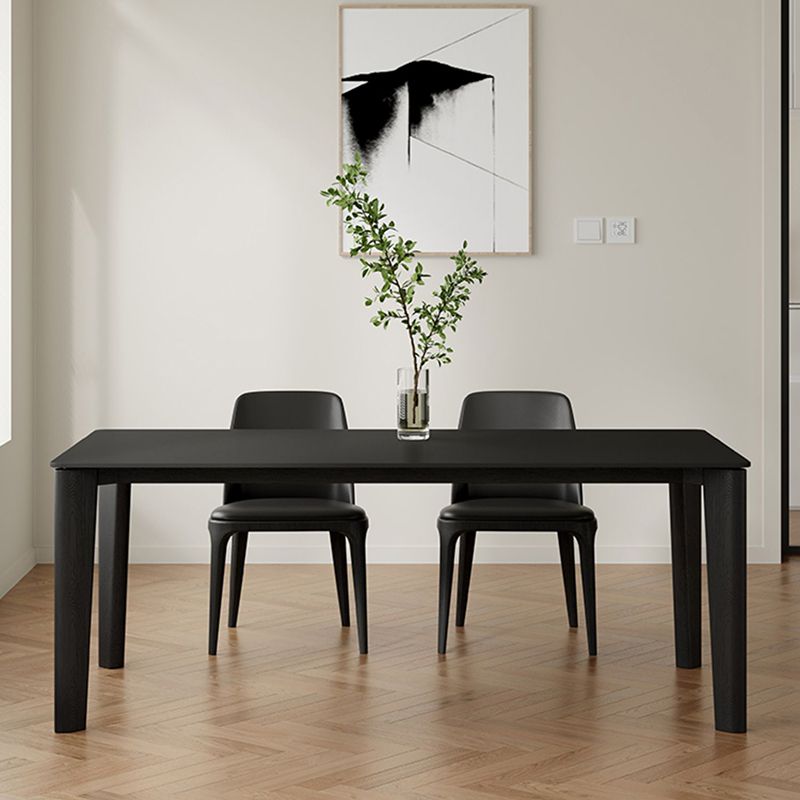 Sintered Stone Top Modern Black Table for Restaurant Rectangle Dining Table with 4 Legs Clearhalo ' dining_table' 'Dining Tables & Seating' 'Dining Tables' 'furn' 'furn_dining_table' 'Furniture' 'furniture_dining_table' 'Kitchen & Dining Furniture' 'kitchen&dining_furn' 'kitchen' 'kitchen_dining_table' 1200x1200_b54ab320-7ac0-468d-aea6-bb8ed47a6351