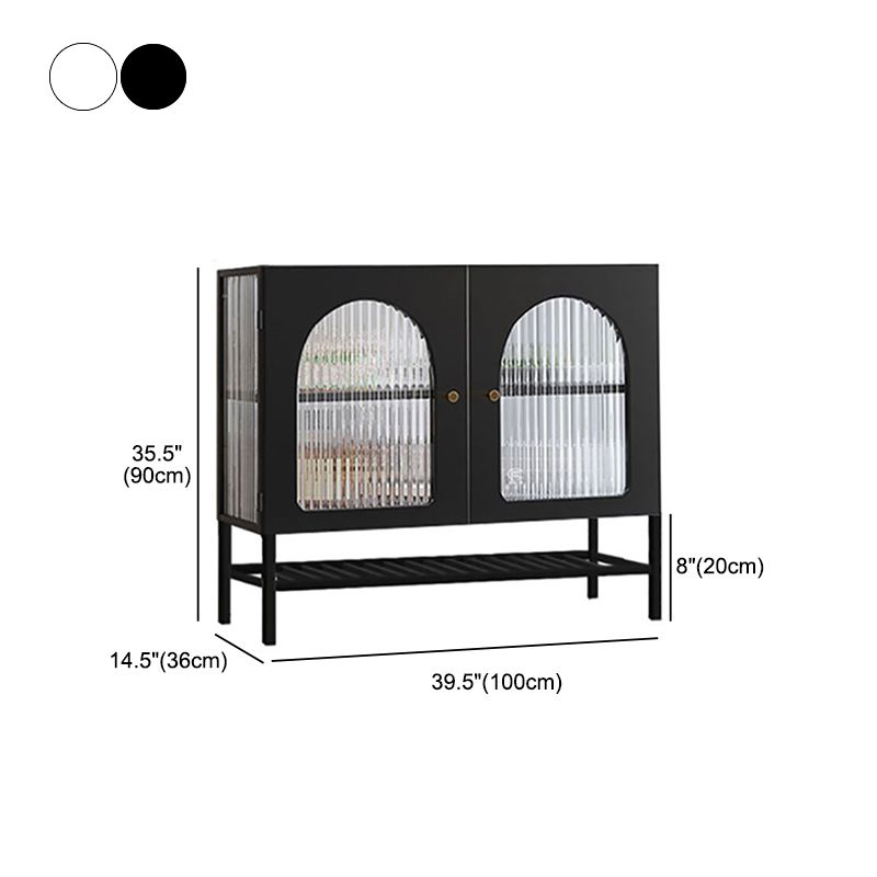 Server in ferro di ferro porte di vetro server di stile moderno per soggiorno per soggiorno