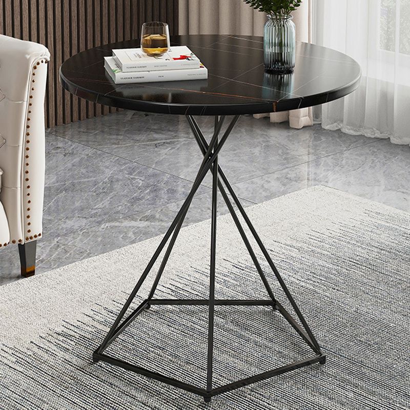 Frame Coffee Table Minimalist Wood Round Coffee Table for Living Room