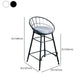 Nordic Style Bucket Counter Stools for Home Upholstered Bar Stools Clearhalo 'Bar Furniture' 'Bar Stools' 'bar_stools' 'furn' 'furn_bar_stools' 'Furniture' 'furniture_bar_stools' 'Kitchen & Dining Furniture' 1200x1200_b54e614b-2667-452b-b545-bba5df02dc2d