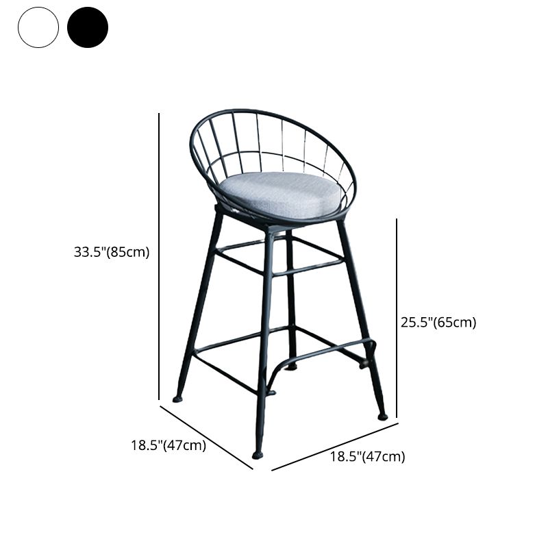 Nordic Style Bucket Counter Stools for Home Upholstered Bar Stools Clearhalo 'Bar Furniture' 'Bar Stools' 'bar_stools' 'furn' 'furn_bar_stools' 'Furniture' 'furniture_bar_stools' 'Kitchen & Dining Furniture' 1200x1200_b54e614b-2667-452b-b545-bba5df02dc2d