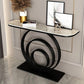 31.5" Tall Modern Console Table 1-shelf Stone Accent Table for Hall