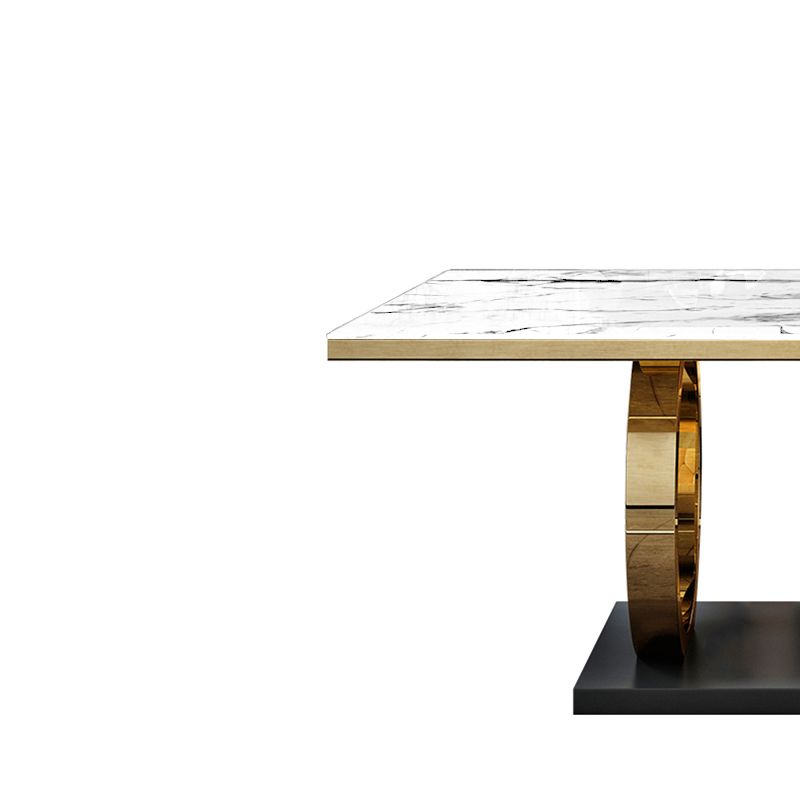 Luxury Style Marble Dining Table Trestle Base Rectangle Table for Home Clearhalo ' dining_table' 'Dining Tables & Seating' 'Dining Tables' 'furn' 'furn_dining_table' 'Furniture' 'furniture_dining_table' 'Kitchen & Dining Furniture' 'kitchen&dining_furn' 'kitchen' 'kitchen_dining_table' 1200x1200_b54fd7f6-75ca-4892-8e3c-ae88bf36a840