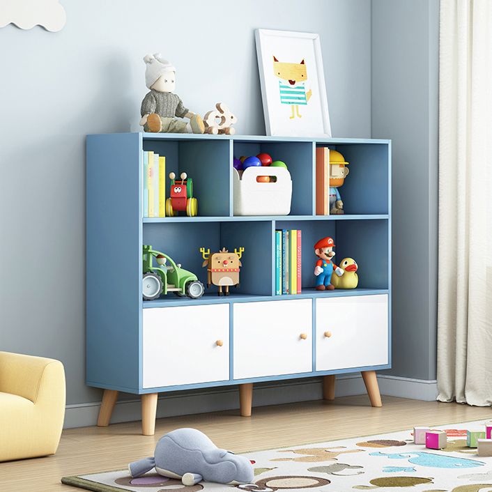 Scandinavian Manufactured Wood Bookcase Closed Back Bookcase with Doors Clearhalo 'Bookcases' 'furn' 'furn_bookcases' 'Furniture' 'Office Furniture' 1200x1200_b552457d-da63-4f65-b3c1-6e5de1dcd854