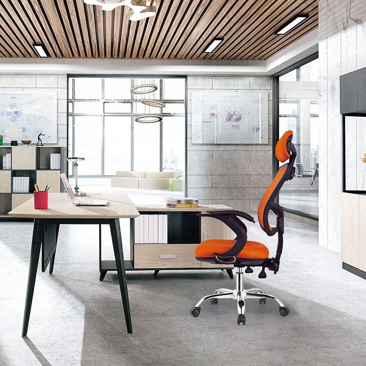 Silla de tareas de malla de estilo moderno silla de oficina ergonómica alta