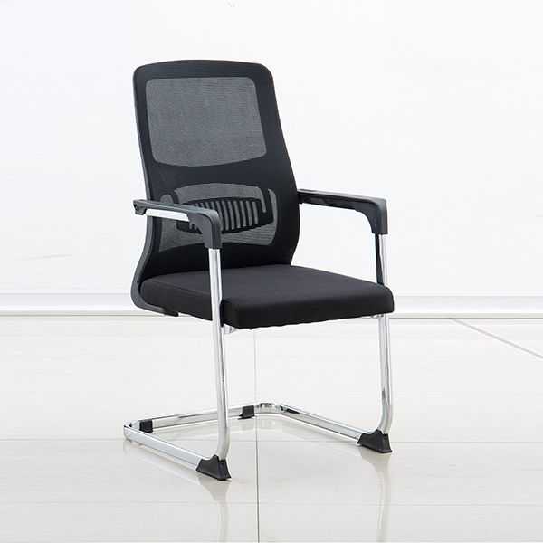 Silla de escritorio tapizada AirGrid, transpirable, negra, contemporánea, de 23" de ancho