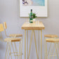 Moderner Bar-Esstisch aus massivem Holz, rechteckiger Bartisch für die Küche
