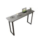 Modern Sintered Stone Top Rectangle Sled Bar Dining Table with Metal Base Clearhalo 'Bar Furniture' 'Bar Tables' 'bar_tables' 'furn' 'furn_bar_tables' 'Furniture' 'Kitchen & Dining Furniture' 1200x1200_b5563ab2-ad36-411e-8eb9-2fc3e20532e8