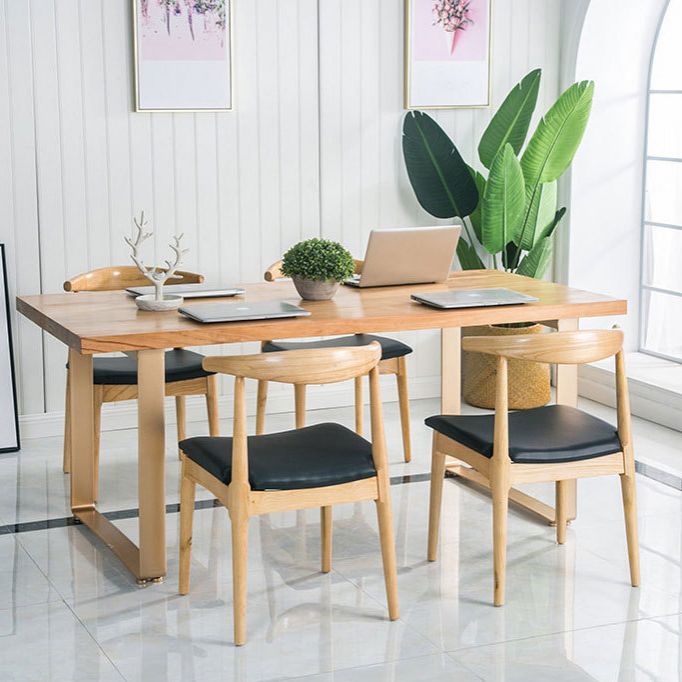 Moderne natuurlijke afwerking Dinerset 1/3/5 stuks houten dinette set voor thuis