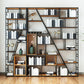 9.84"W 78.74"H Bookcase Industrial Style Open Back Bookcase for Study Room Home Office Clearhalo 'Bookcases' 'furn' 'furn_bookcases' 'Furniture' 'furniture_bookcases' 'kitchen' 'kitchen_bookcases' 'Living Room Furniture' 'Office Furniture' 1200x1200_b55715d5-9228-4e50-a2b6-2621686fd0ec