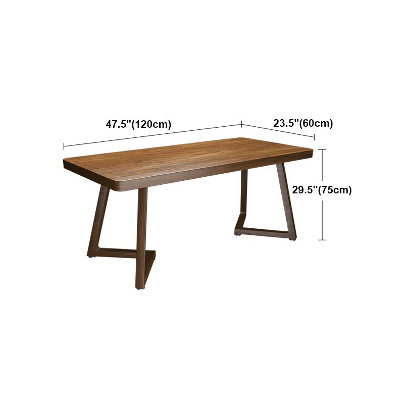 Modern Style Home Office Desk Curved Solid Wood Sled Writing Desk Clearhalo 'furn' 'furn_office_desk' 'Furniture' 'Office Desks' 'Office Furniture' 'office_desk' 1200x1200_b55a72bf-6bd7-4789-adfb-184c28584aa4