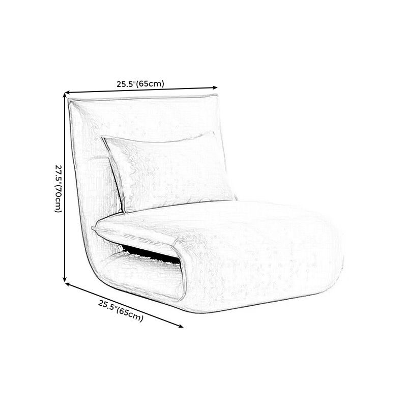 Linen Convertible Chair 25.6"L x 25.6"W Chair for Living Room and Bedroom Clearhalo 'Accent Chairs' 'accent_chairs' 'Chairs & Seating' 'furn' 'furn_accent_chairs' 'Furniture' 'Living Room Furniture' 1200x1200_b55bee97-c38c-479b-8efc-be585d312c6f