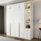 Modern Wooden Wardrobe White Colour Soft Close Drawer Wardrobe Closet for Home
