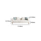 Modern Style Sofa with Pillows Wool/Faux Leather Tuxedo Arm Seating