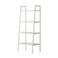 Scandinavian Open Back Bookshelf Ladder Metal Bookcase with Shelves