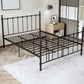 Poster Metal Bed 41 inch With Headboard and Footboard Rectangular Headboard