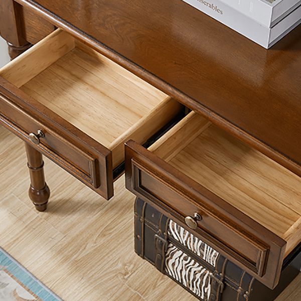 Tavolo da console rettangolare moderna tavolo di divano console in legno per casa