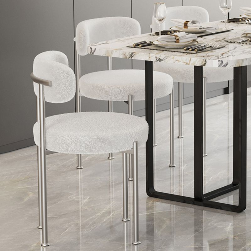 Contemporary Open Back Chair Upholstered Dining Side Chair for Home Clearhalo 'Dining Chairs' 'Dining Tables & Seating' 'dining_chair' 'furn' 'furn_dining_chair' 'Furniture' 'Kitchen & Dining Furniture' 1200x1200_b55f0947-c7ae-479f-80ea-d599fb7aeecb