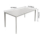 Contemporary Sintered Stone Top Dining Table White Rectangle Shape Dining Table for Kitchen Clearhalo ' dining_table' 'Dining Tables & Seating' 'Dining Tables' 'Furniture' 'furniture_dining_table' 'Kitchen & Dining Furniture' 'kitchen&dining_furn' 'kitchen' 'kitchen_dining_table' 1200x1200_b55f5922-12cb-4369-a9f5-f7af13a3094d