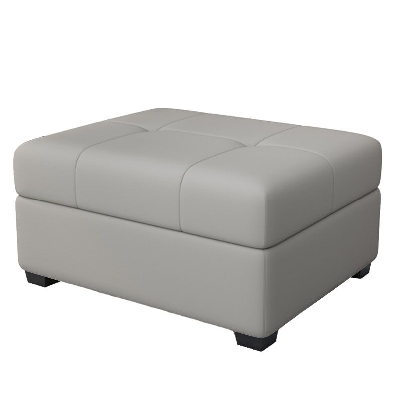 Modern Storage Ottomans Rectangle Leather Storage Ottomans with Legs Clearhalo 'furn' 'furn_ottomans_poufs' 'Furniture' 'Living Room Furniture' 'Ottomans & Poufs' 'ottomans_poufs' 1200x1200_b56013c4-2718-4e41-bc7b-7bb0b4e41bf6