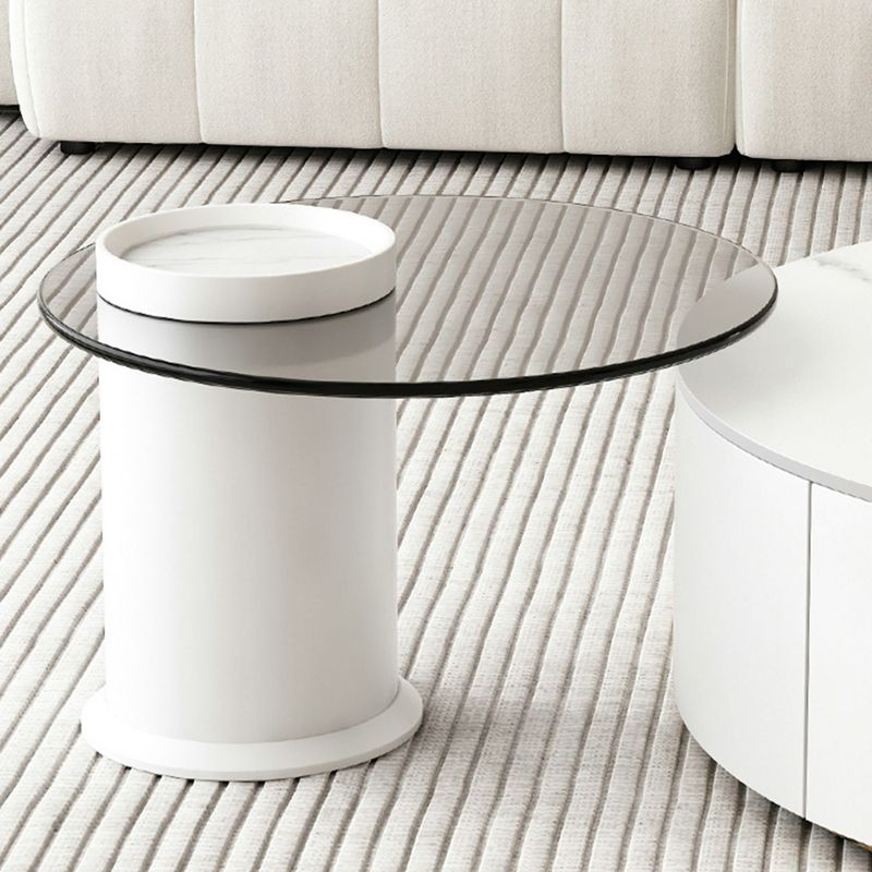 Slate Top Coffee Table Set Frame Cocktail Table with 2 Storage Drawers Clearhalo 'Coffee & Accent Tables' 'Coffee Tables' 'coffee_tables' 'furn' 'furn_coffee_tables' 'Furniture' 'Living Room Furniture' 1200x1200_b5609461-1667-4d29-a007-be772d03841f