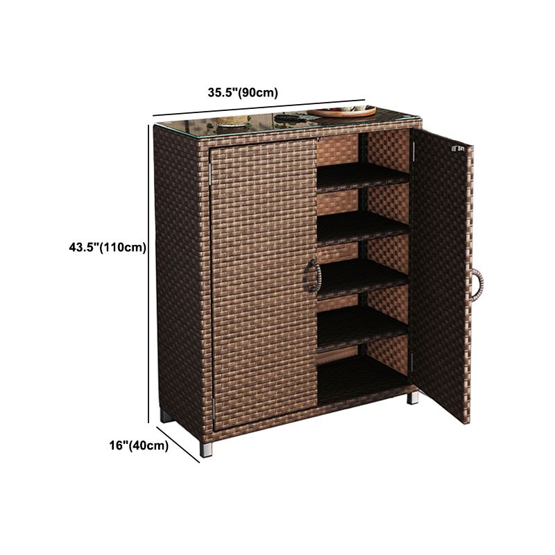 Modern & Contemporary Chest Square Storage Cabinet With Glass Top Clearhalo 'Cabinets & Chests' 'cabinets_chests' 'furn' 'furn_cabinets_chests' 'Furniture' 'Living Room Furniture' 1200x1200_b561044c-1d67-42b5-b3b6-acdc81439748