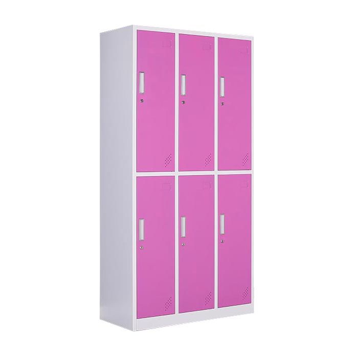 Hinged Steel Wardrobe Cabinet Contemporary Wardrobe Armoire for Home