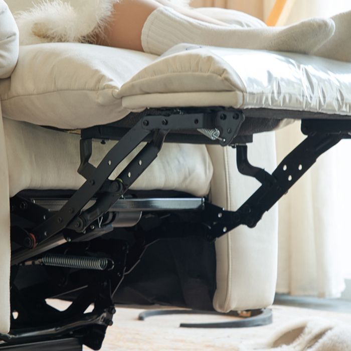 Recliner a Wingback regolabile in finta sedia in pelle in pelle con la schiena trapuntata